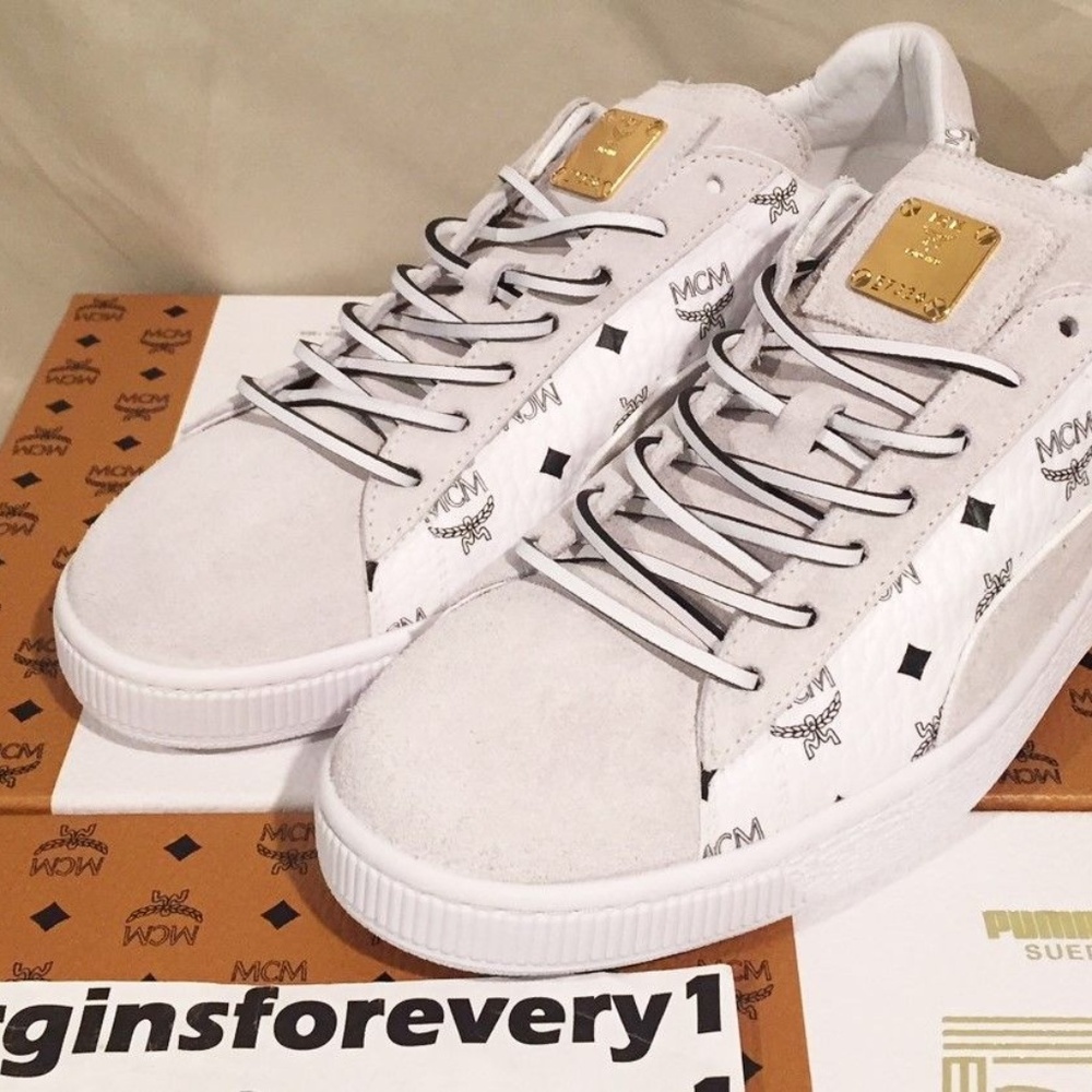 Men's Puma Suede Classic x MCM - White - 366299-02